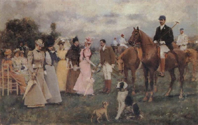 Francisco Miralles Y Galup The Polo Match